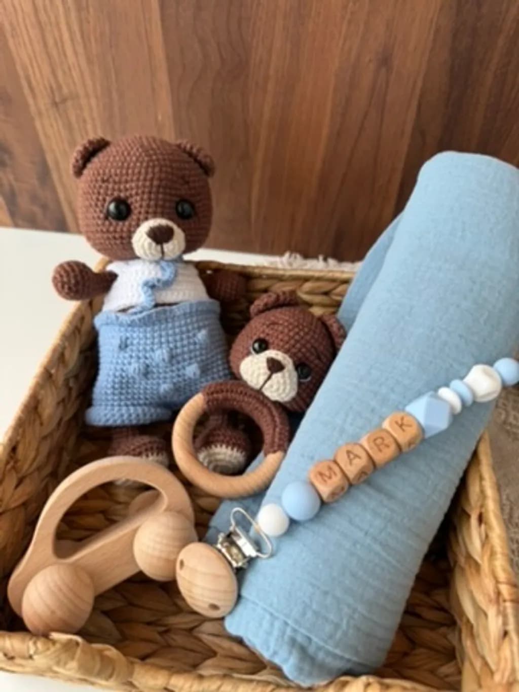 Crochet Bear Basket