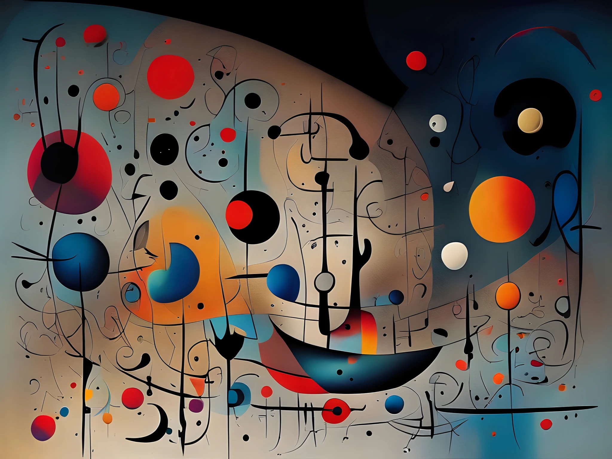 Miro Restaurant Abstract
