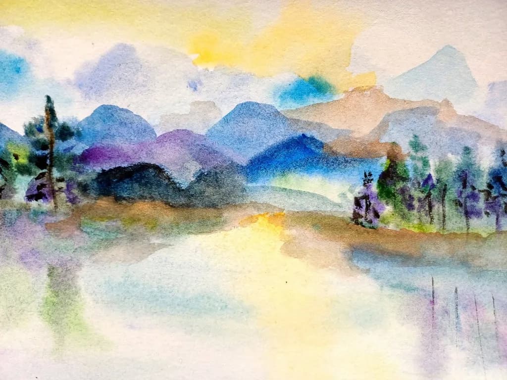 Misty Riverscape
