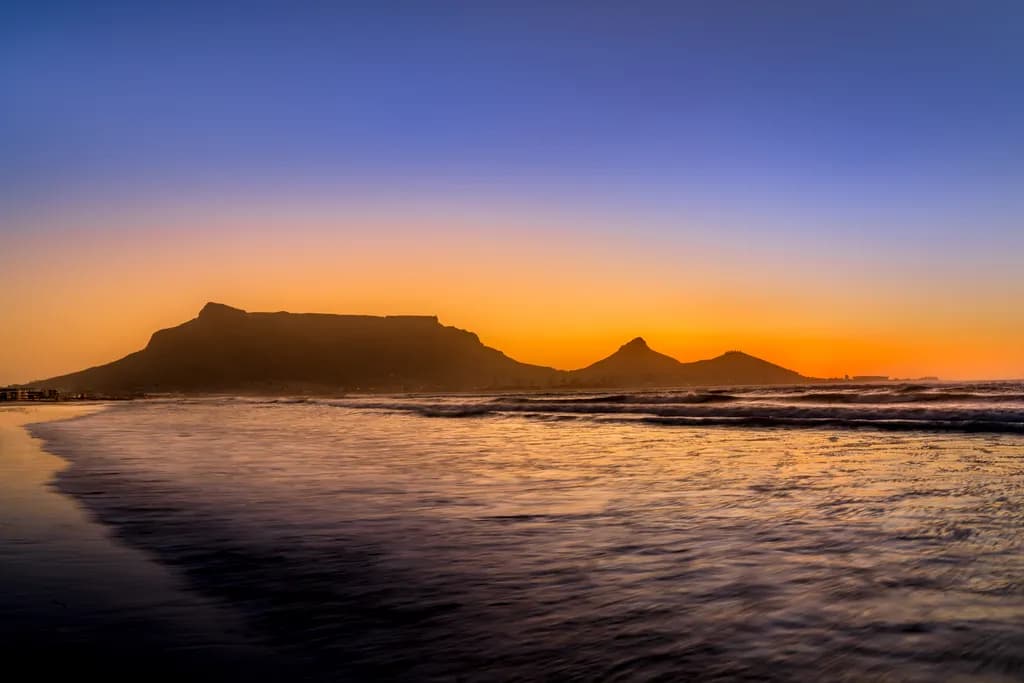 Embracing Nature: The Beauty of Table Bay at Sunset