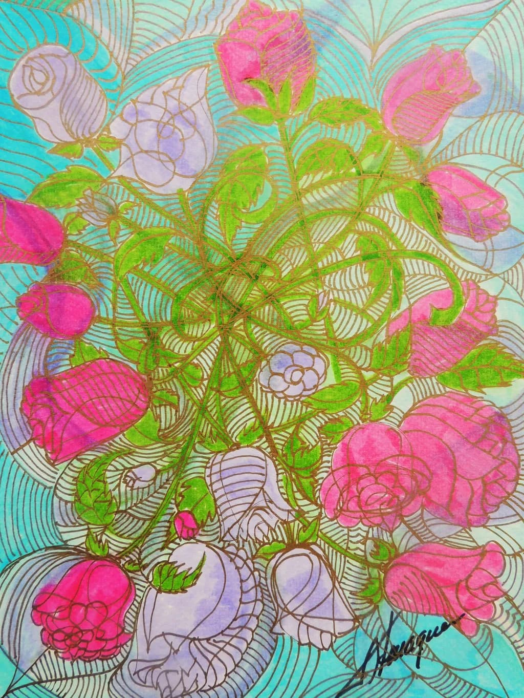 Entwined Roses