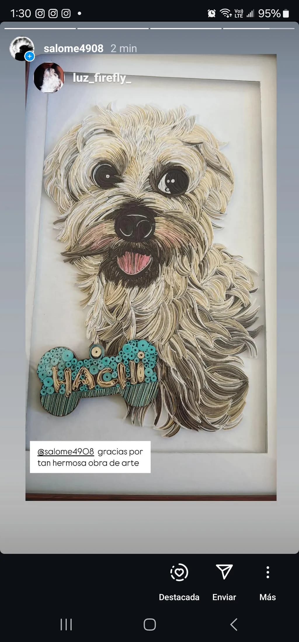 Dog Portrait with Bone Nameplate