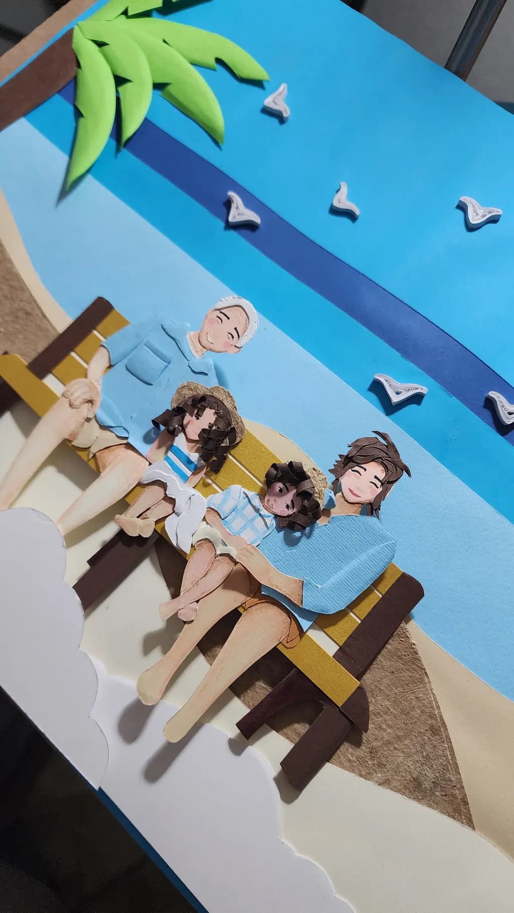 Beach Bench Family