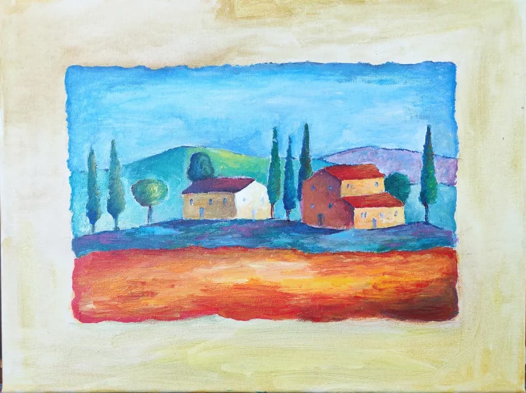 Colorful Landscape Retreat