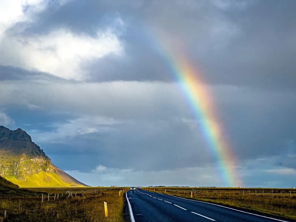 Rainbow on Mountain Road