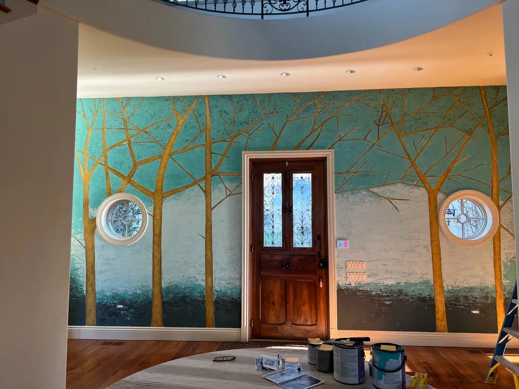 Tree Silhouette Mural