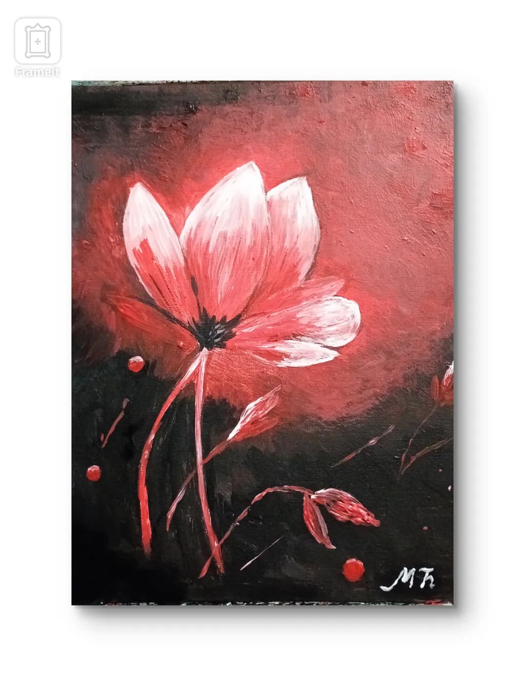 Crimson Flower in Bloom