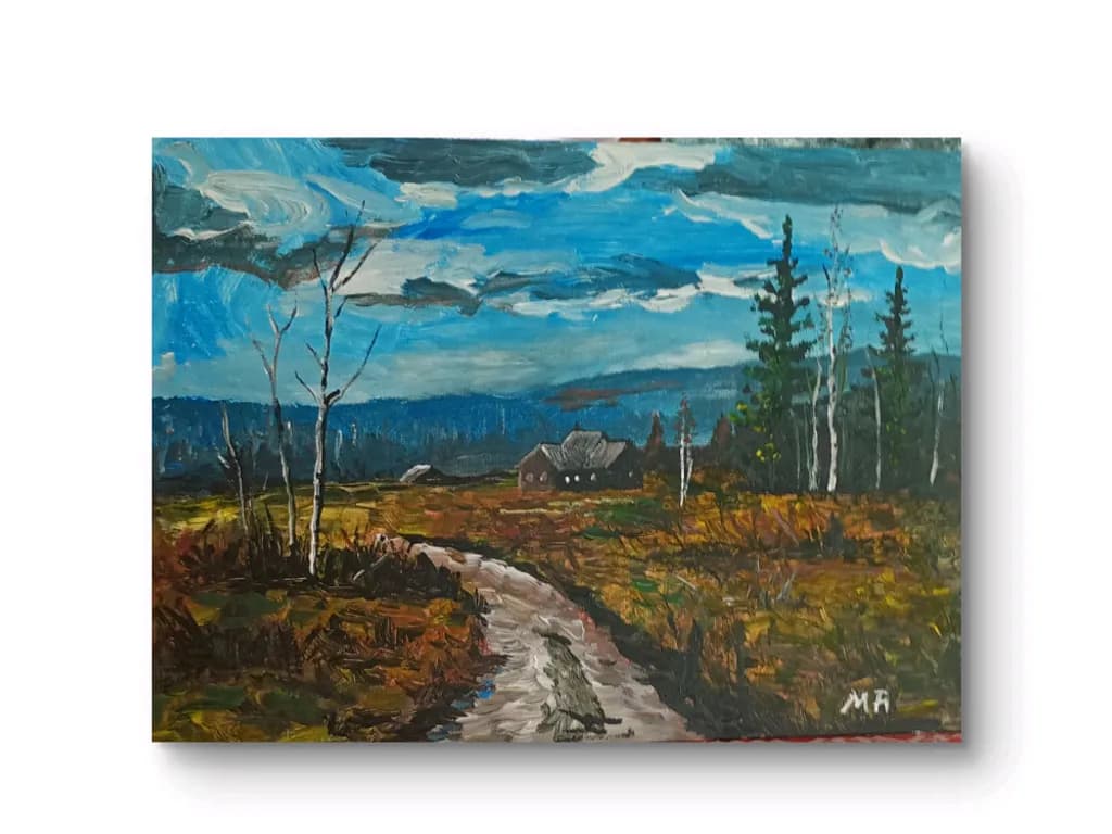 Autumn Cabin Path