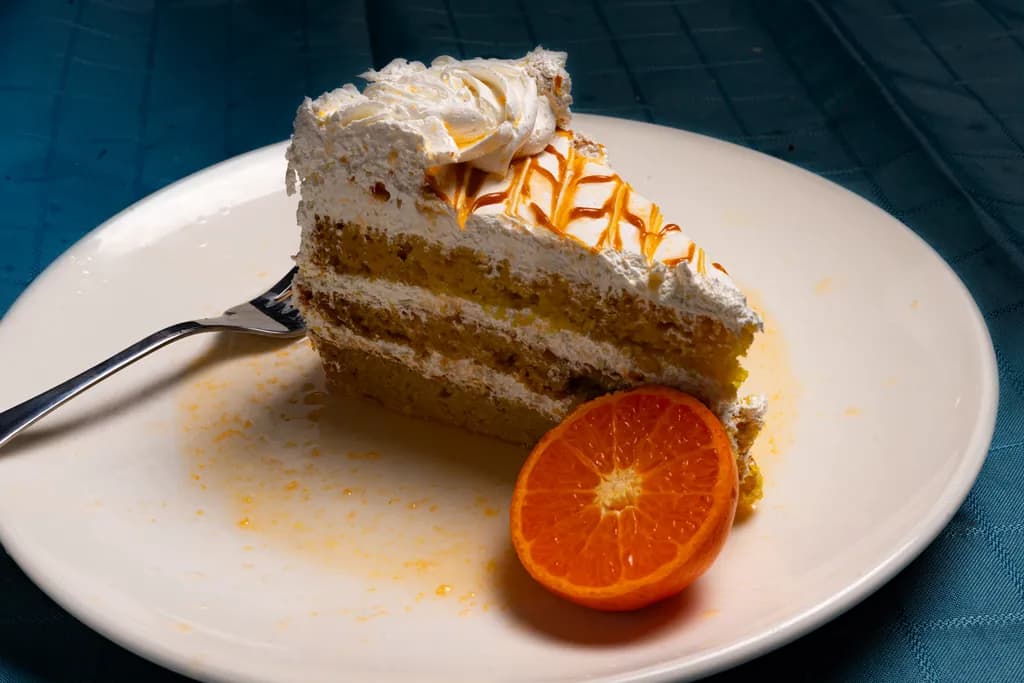 Cake with Orange Slice