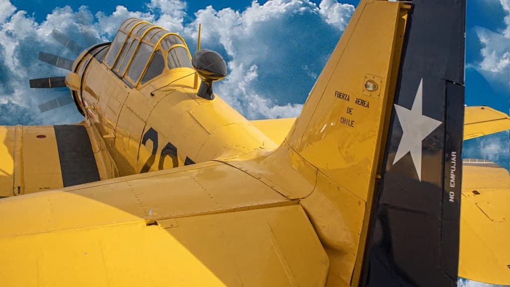 Yellow Airplane Tail