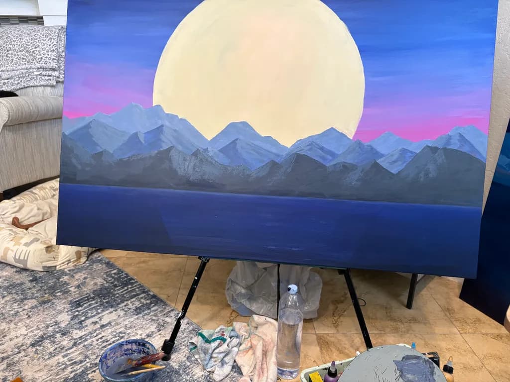 Mountain Sunset Canvas
