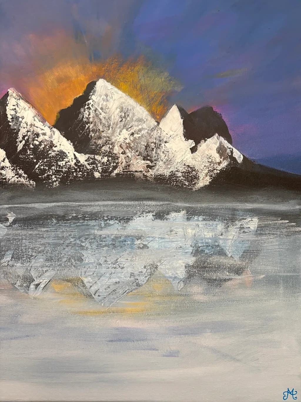 Sunset Peaks Reflection