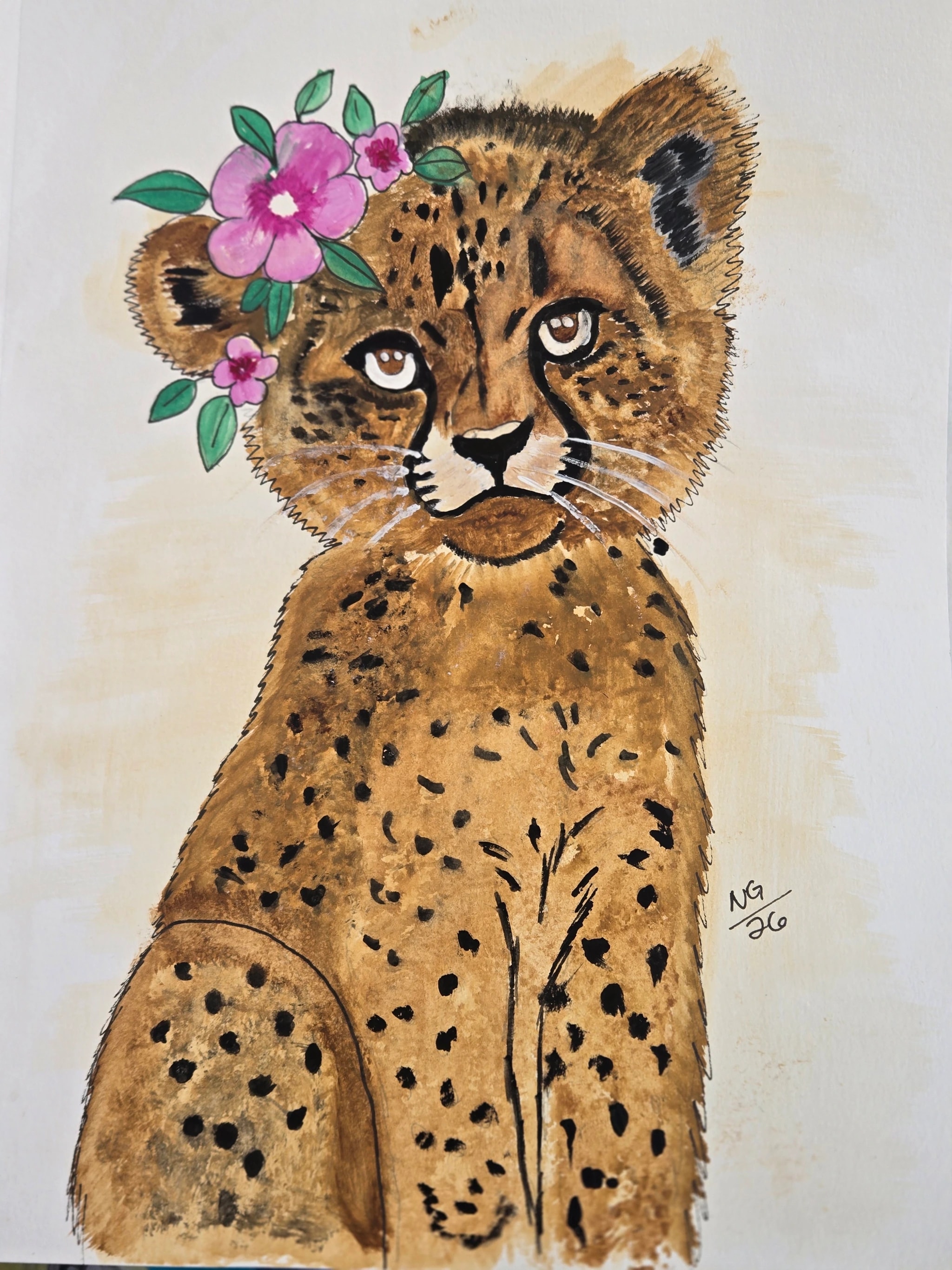 Flower-Crowned Cheetah