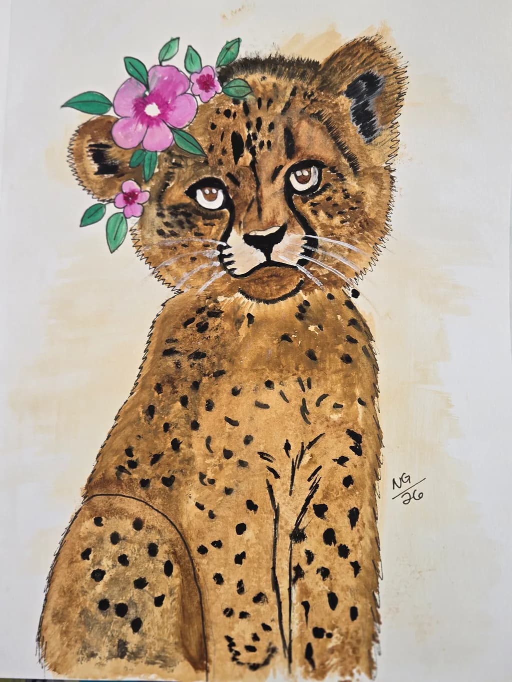 Flower-Crowned Cheetah