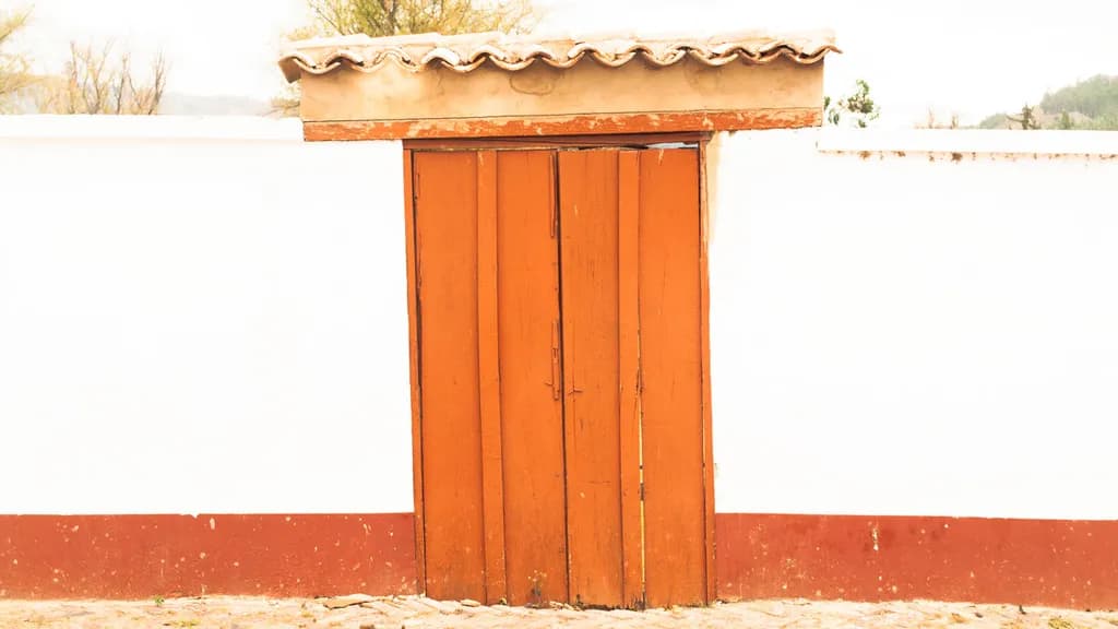Rustic Orange Door