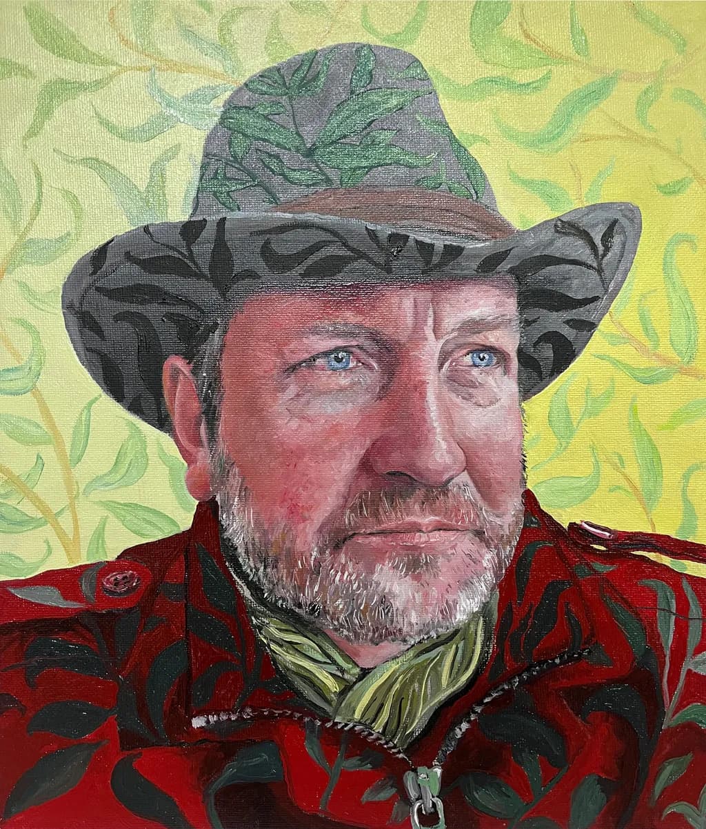Keiron in Patterned Attire