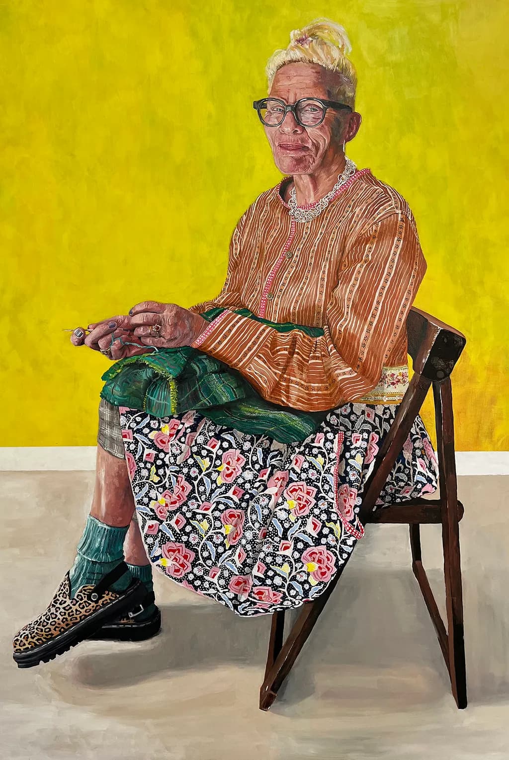 Diane in Patterned Attire