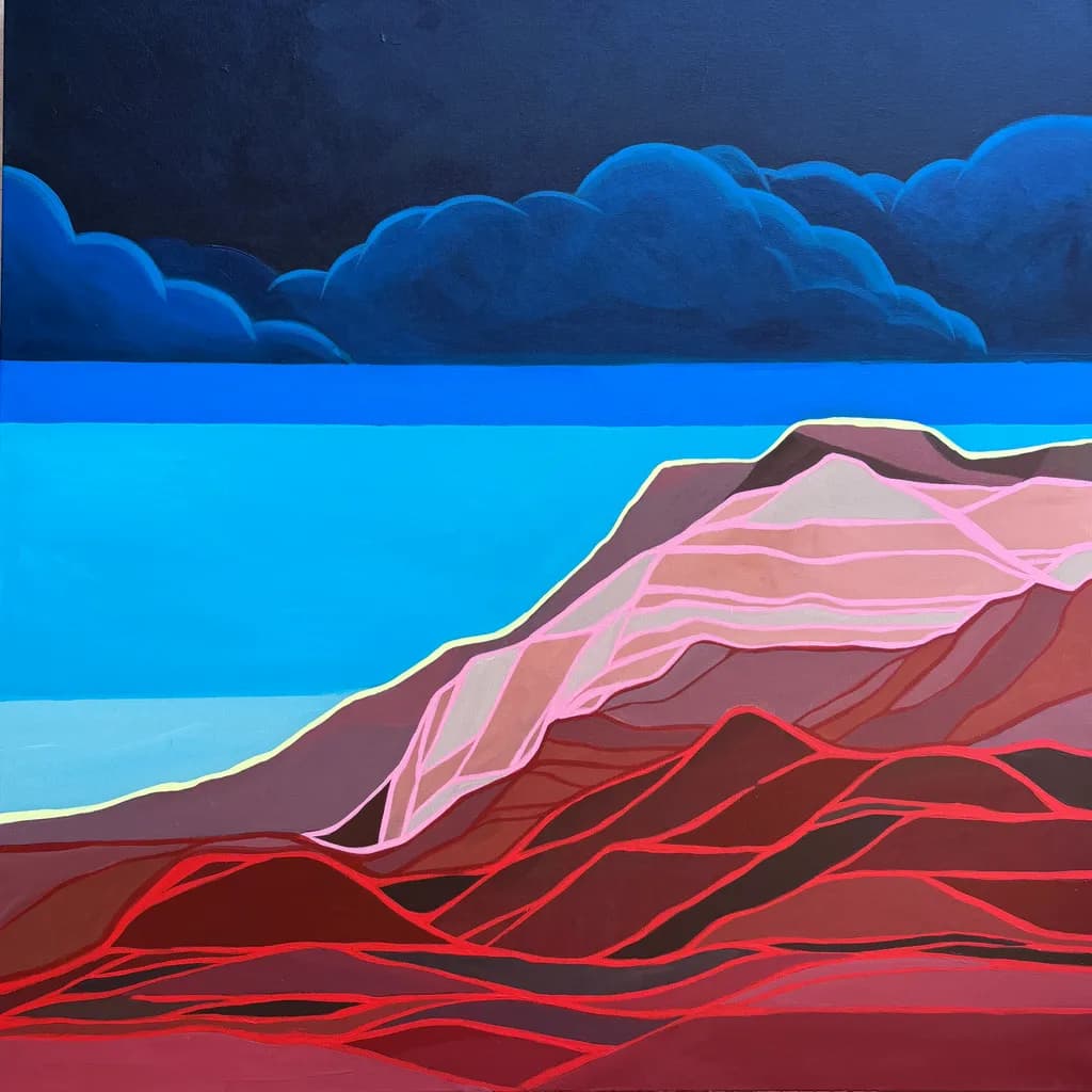 Crimson Mountain Range