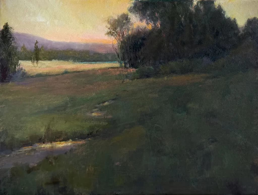 Yellow Sky Landscape