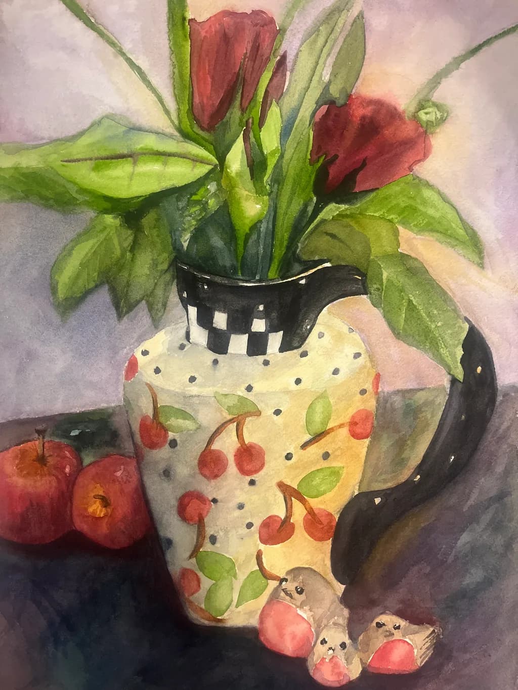 Cherry Jug Still Life