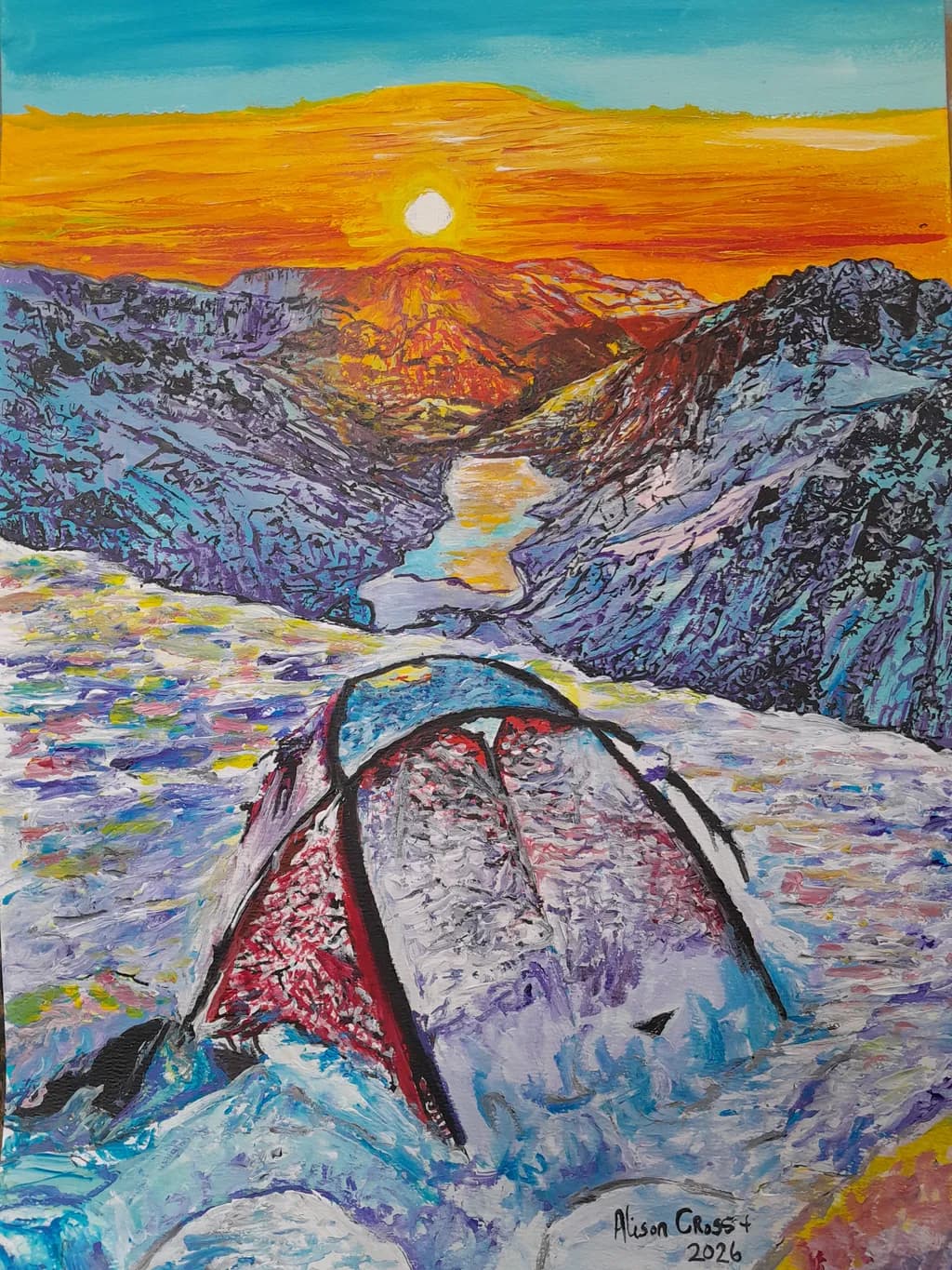 Mountain Tent Sunset
