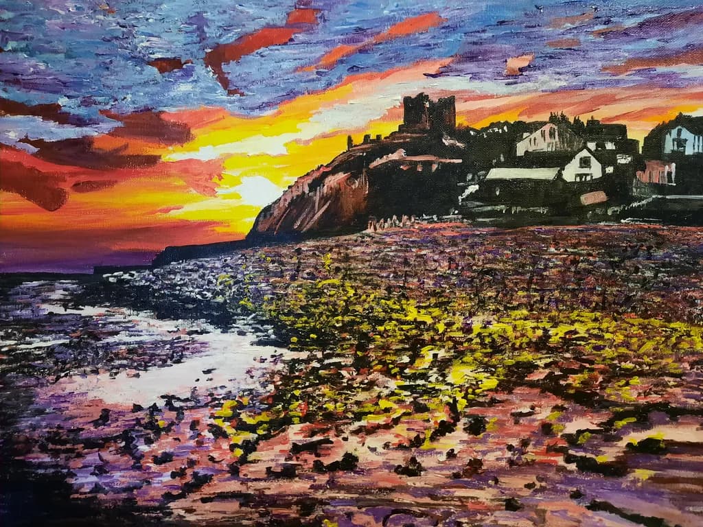 Coast Sunset Castle