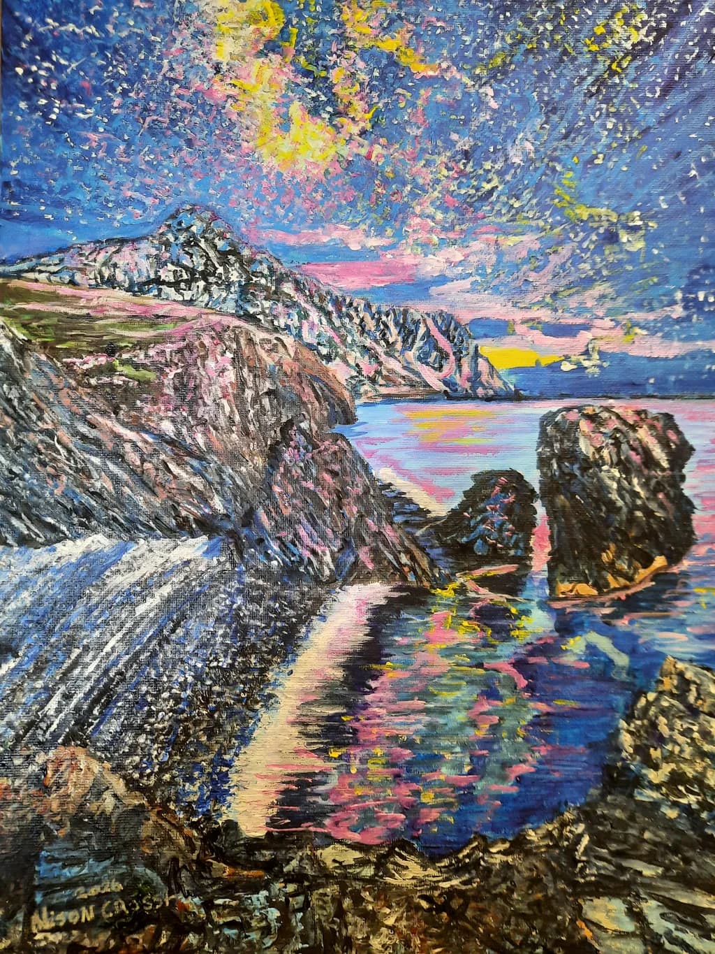 Coastal Cliffs Reflection