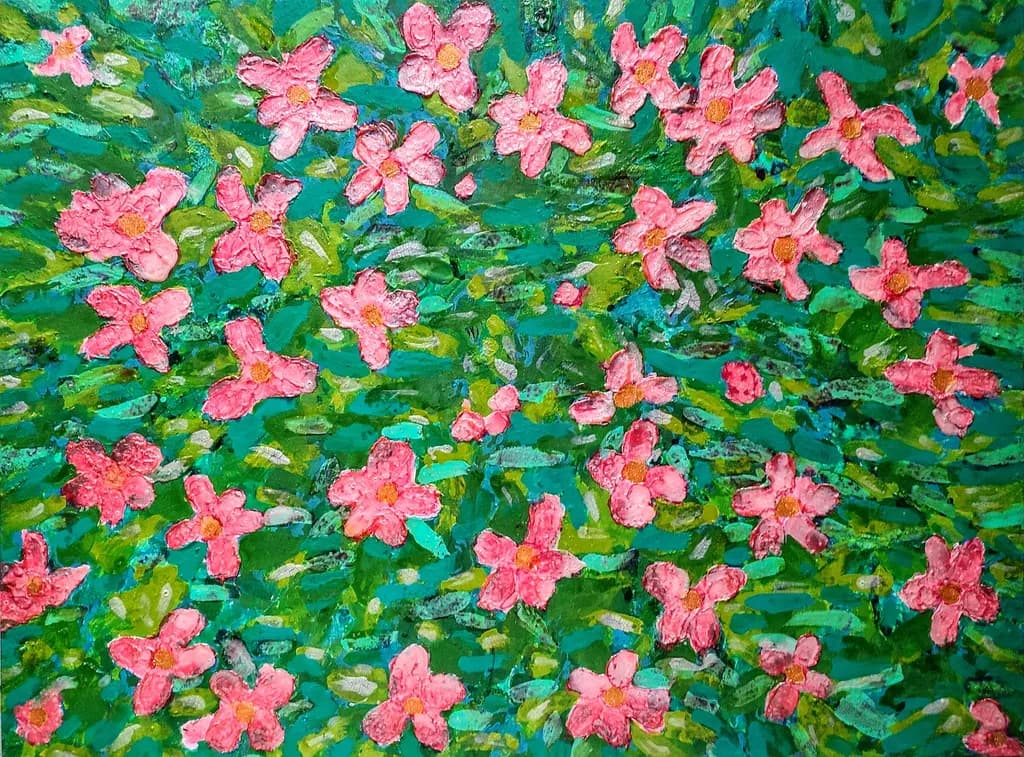 Rosas sobre Verdes
