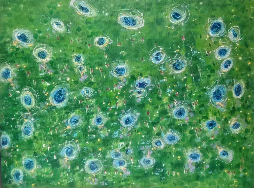 Blue Bloom Field