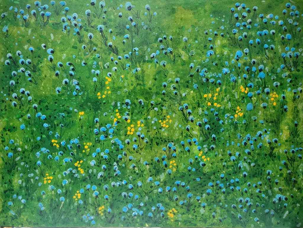 Blue and Yellow Meadow