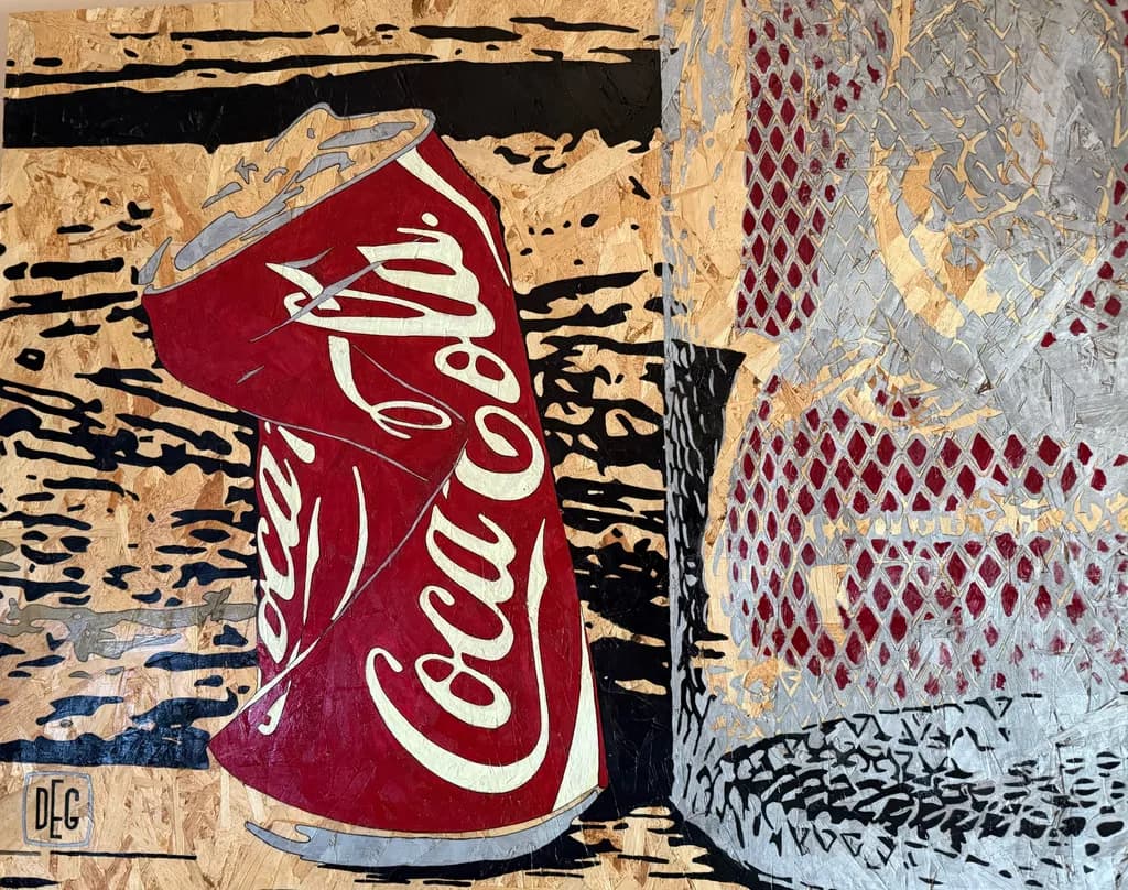 Crushed Cola Canvas