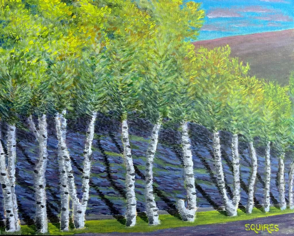 Provencal Birch Row
