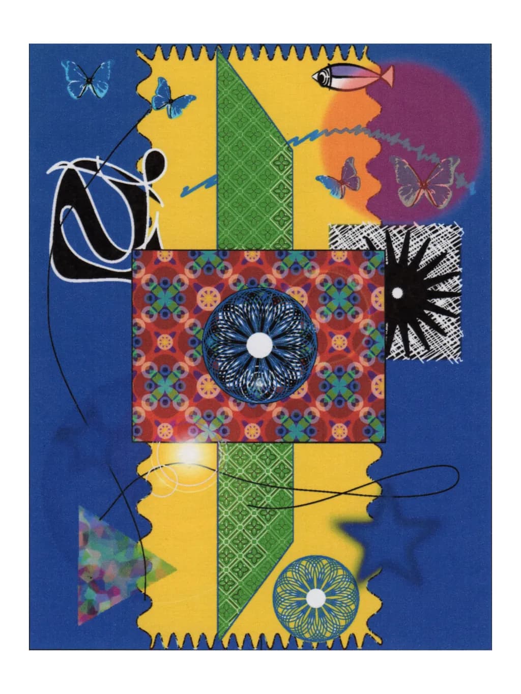 Blue Yellow Geometry