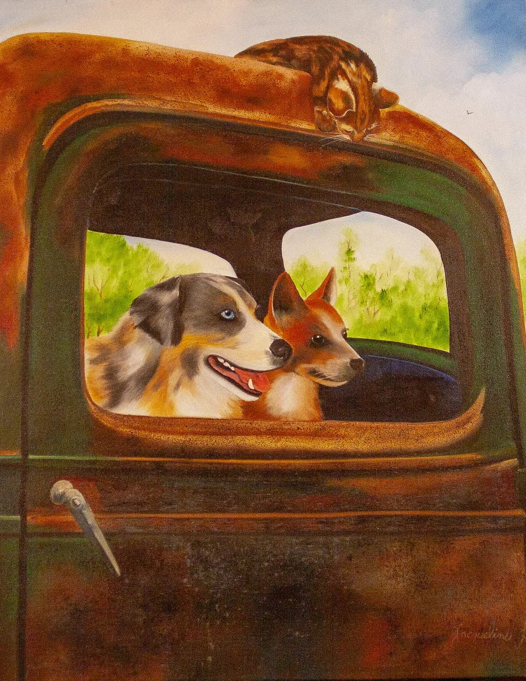 JOY RIDE (DOGS IN A TRUCK)