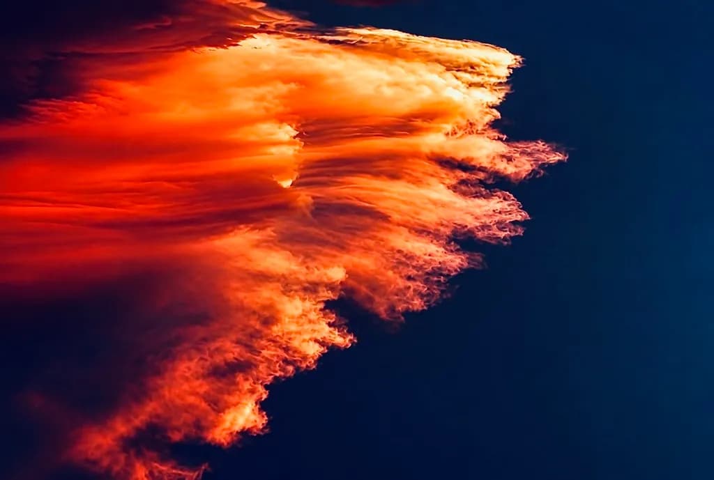Firestorm Clouds at Sunset