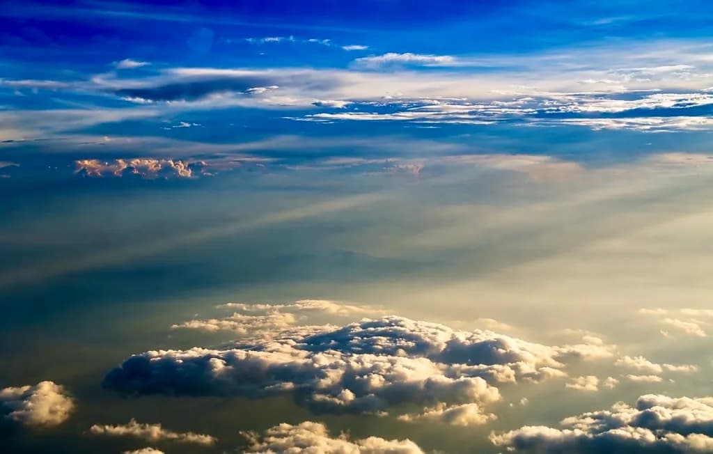 Golden Light Clouds