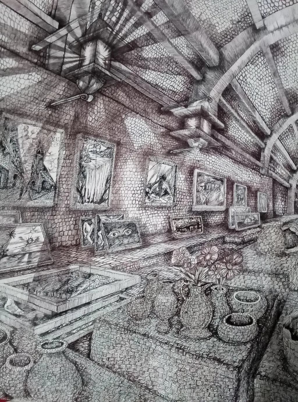 Antigua galería de vieja Cartagena año 1854