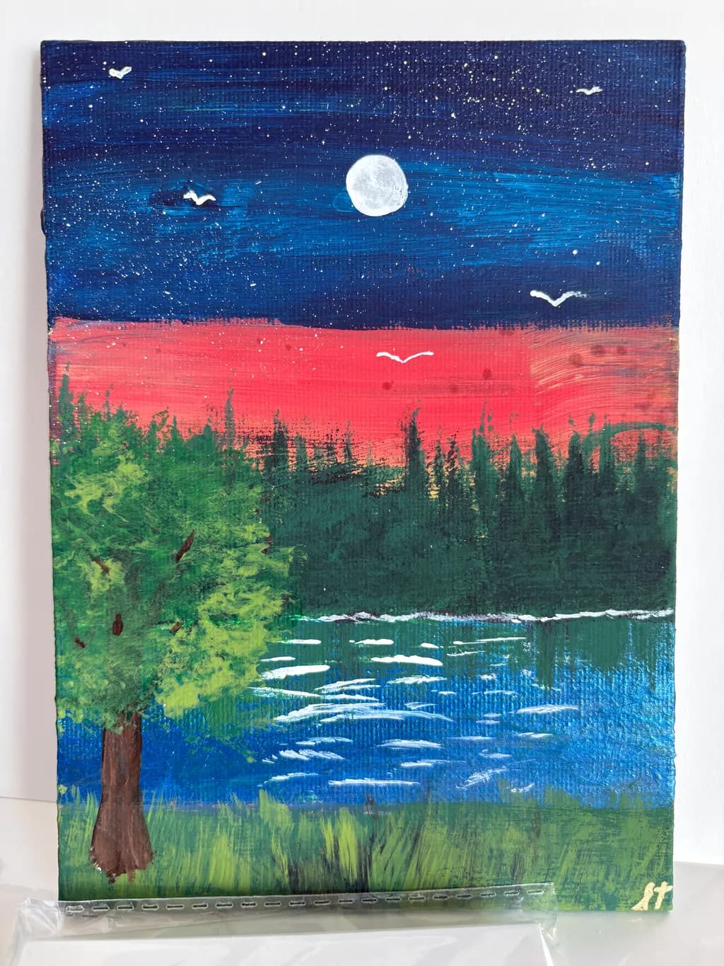 Moonlit Lakeshore