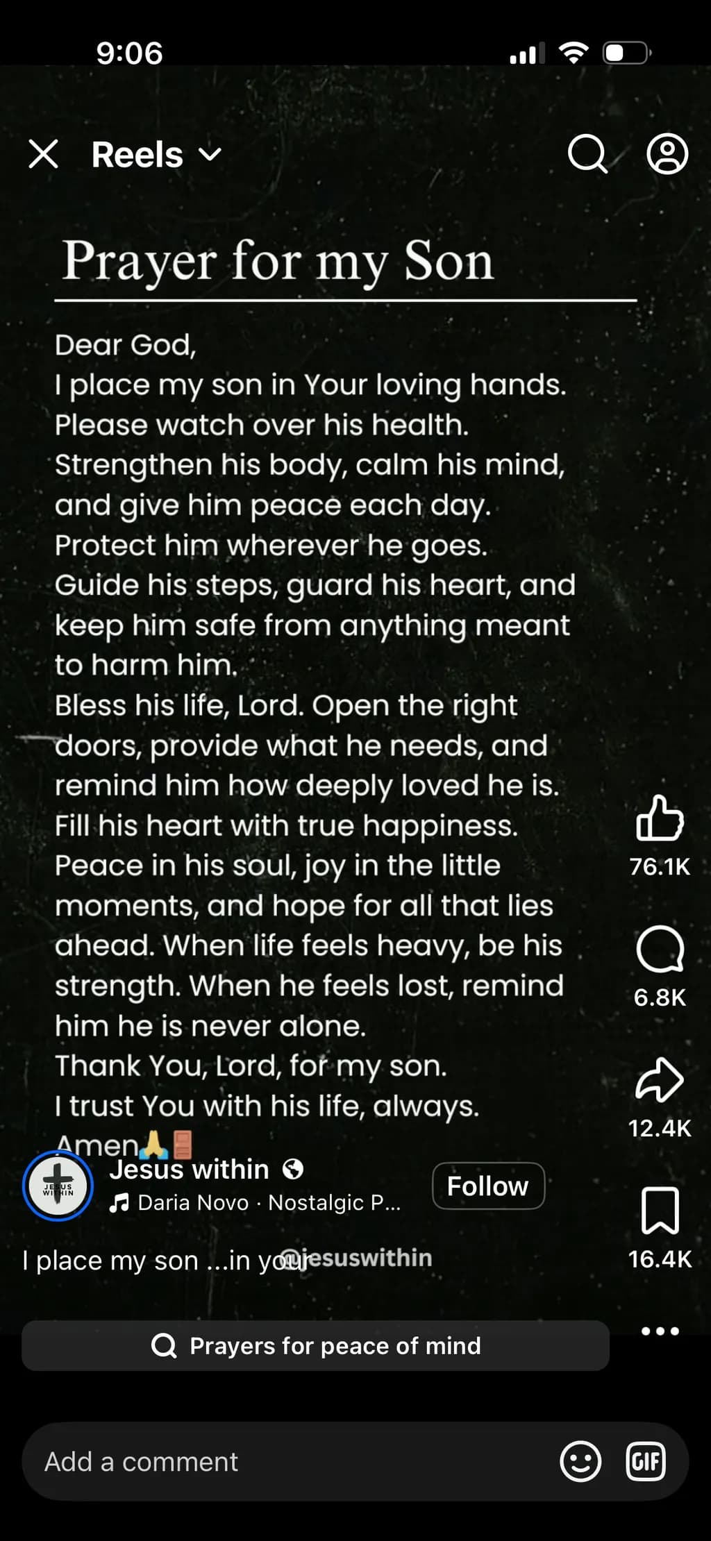 Prayer for My Son