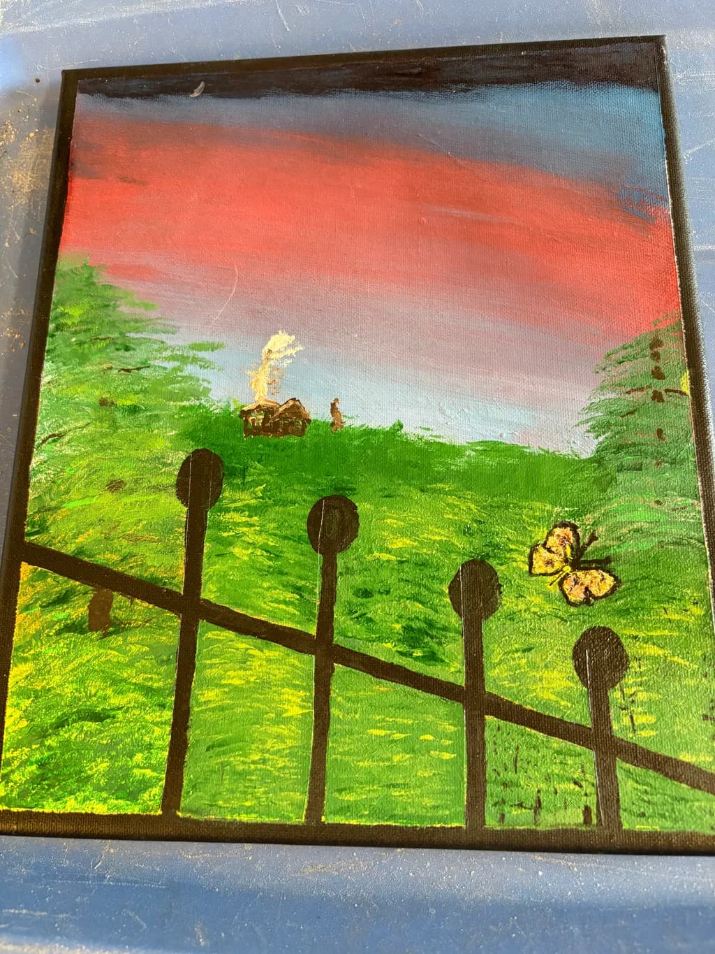 Fence and Fireflies