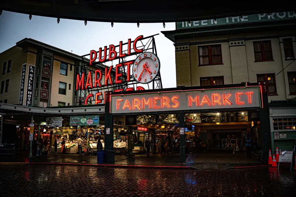 Pike Place Glows