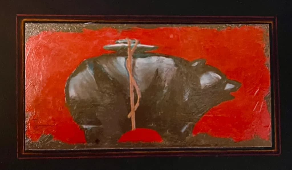 Red Bear Abstract