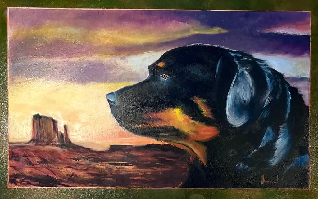Rottweiler Sunset