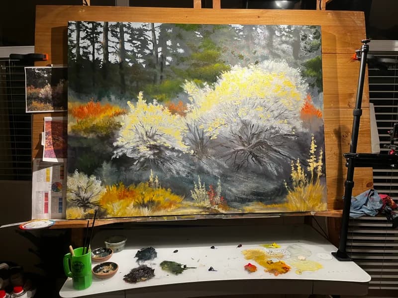 Painting ‘When the Sage blooms’