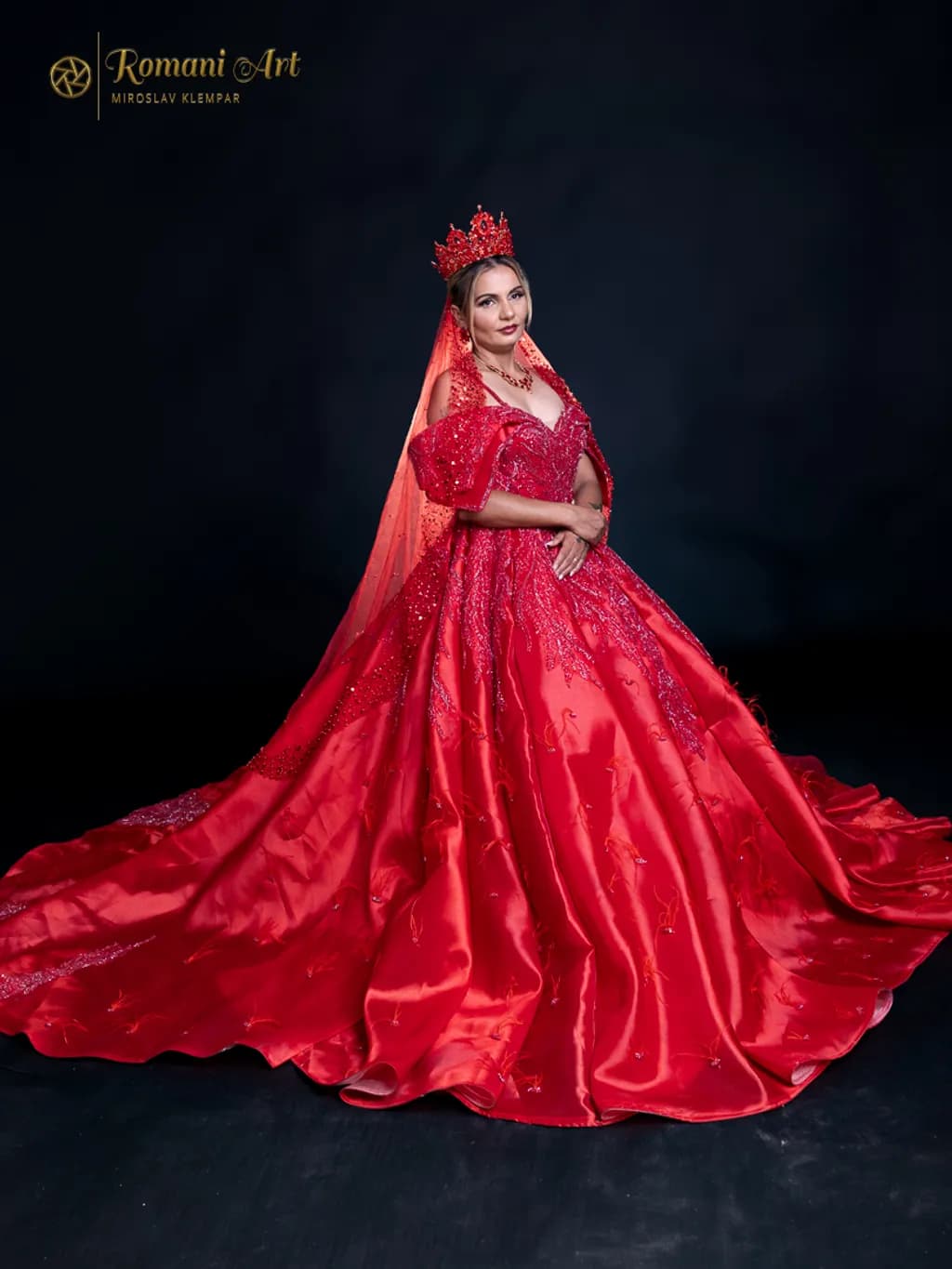 Crimson Crown Gown