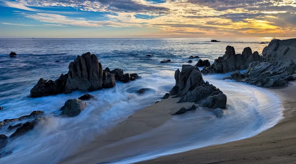 Rocky Shore Sunset
