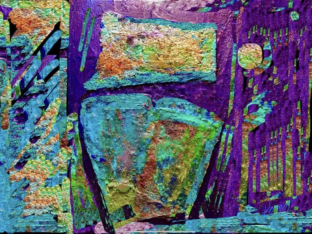 Textured Geometric Abstract
