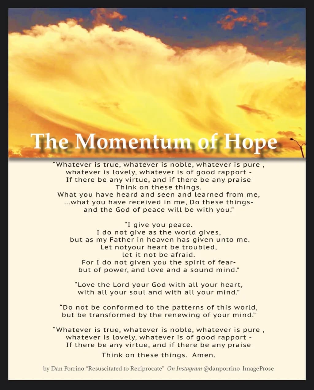 The Momentum of Hope
