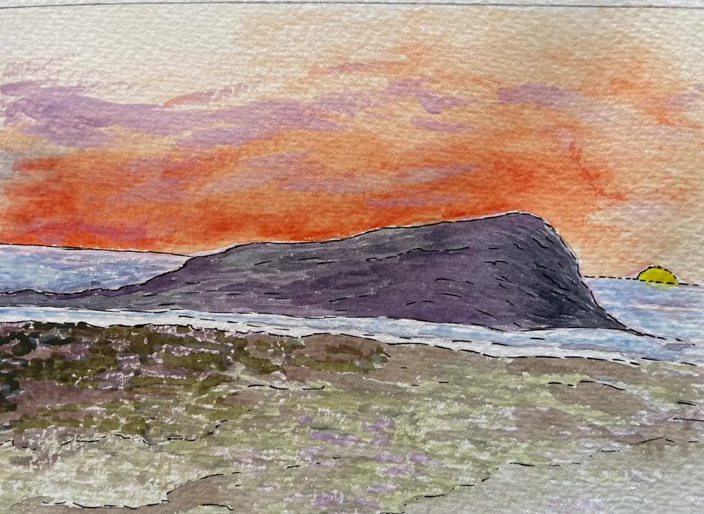 Sunset Rockscape