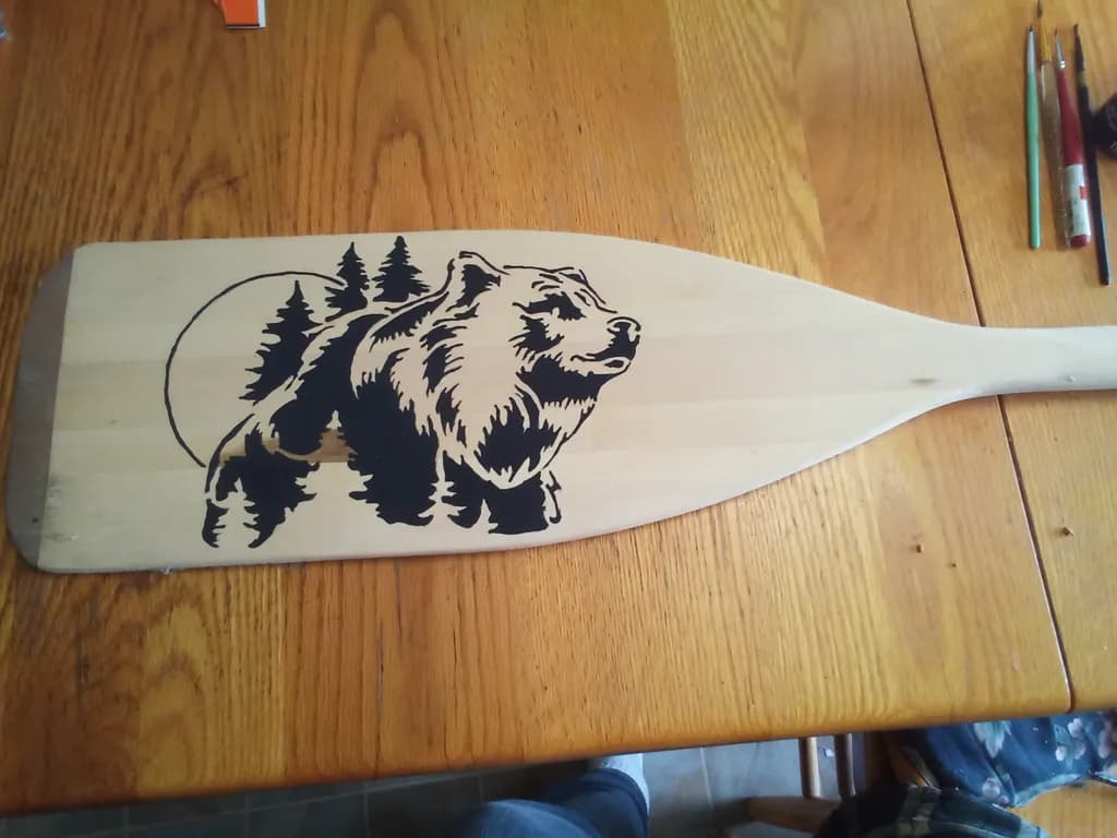 Bear and Pine Paddle